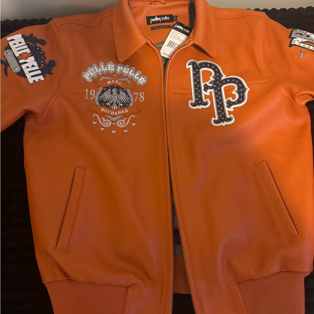 Pelle Pelle Vibrant Orange Leather Jacket